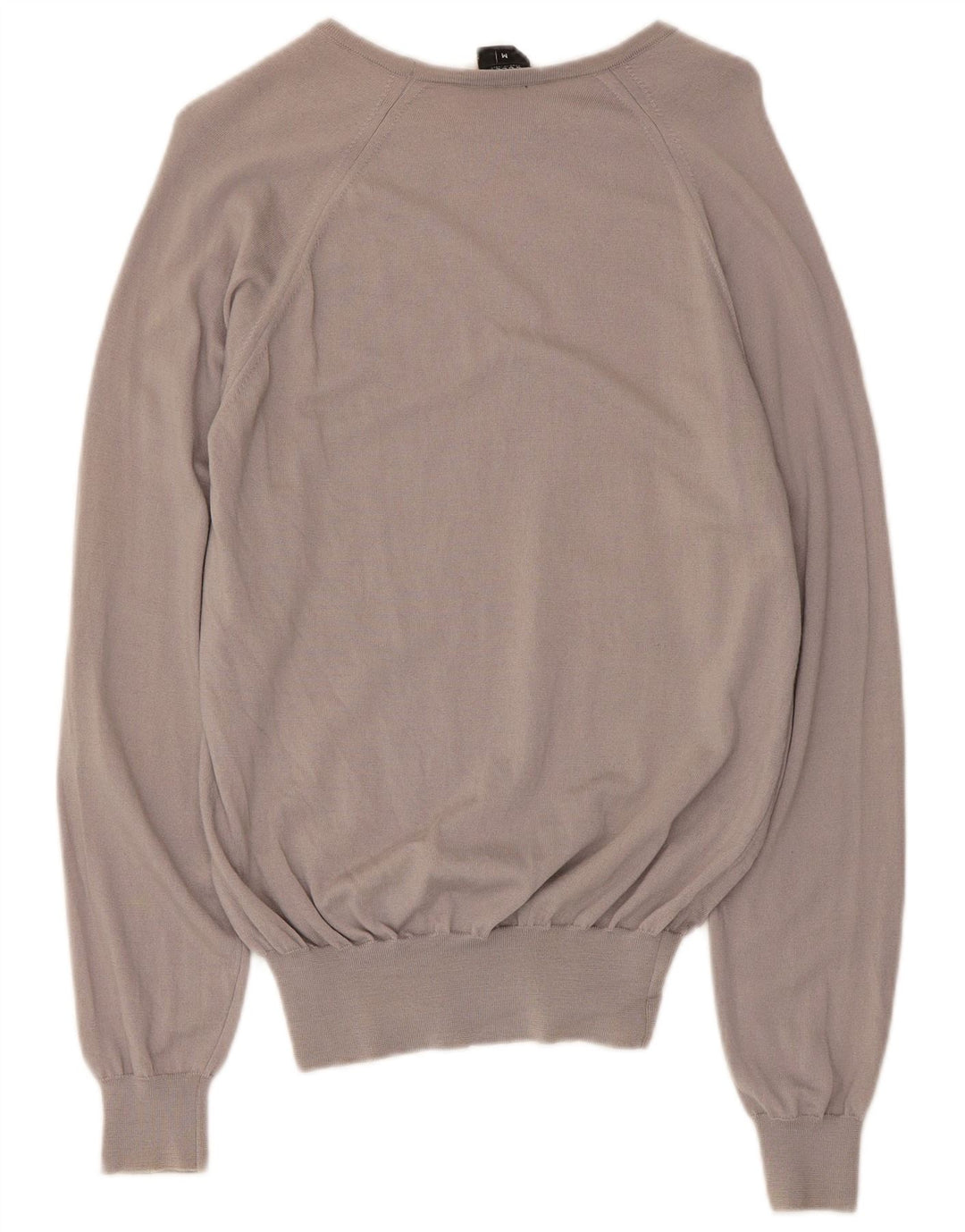 Gucci Damen-Pullover mit U-Boot-Ausschnitt, UK 12, mittelgraue Wolle