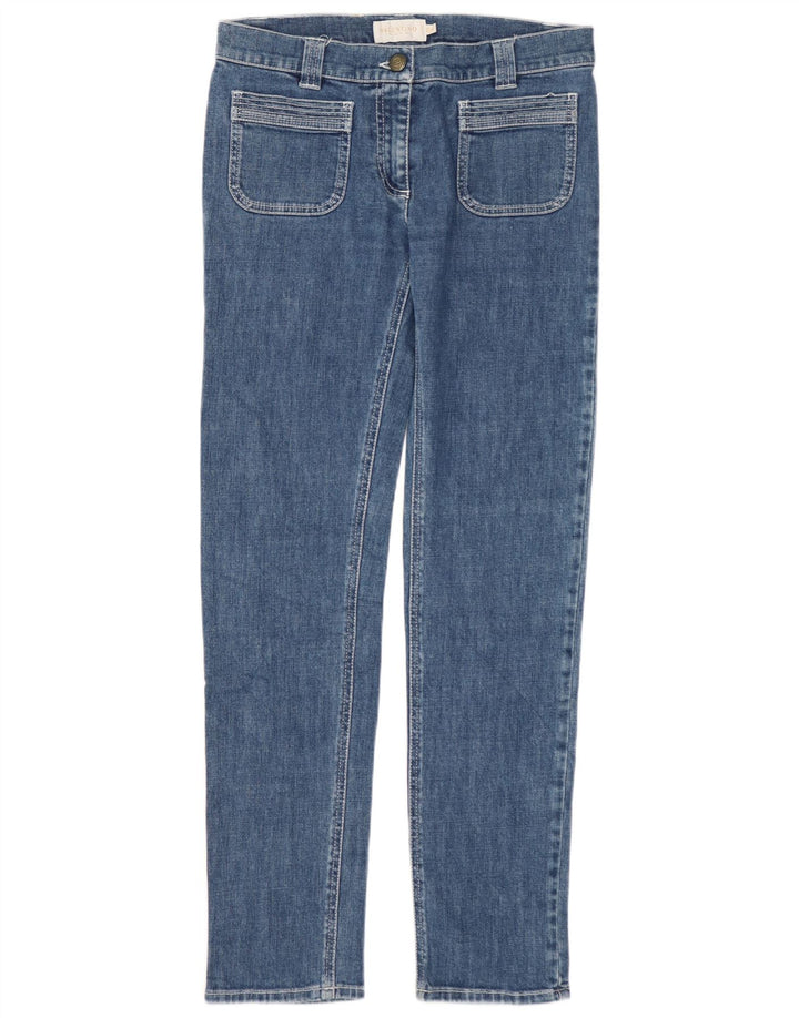 Valentino Damen Slim Jeans IT 40 Small W28 L30 Blau