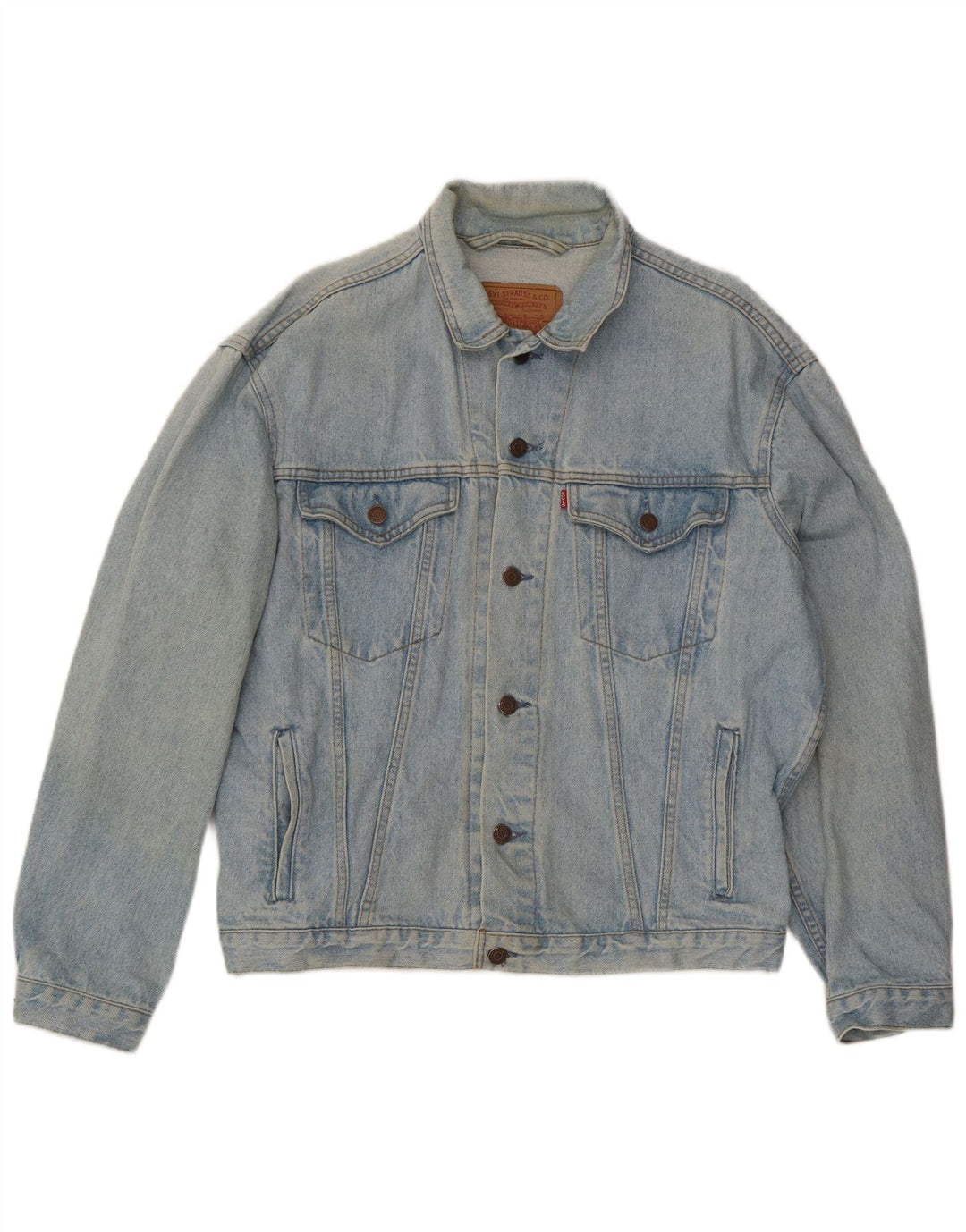 Levi's Herren Jeansjacke UK 38 Mittelblau