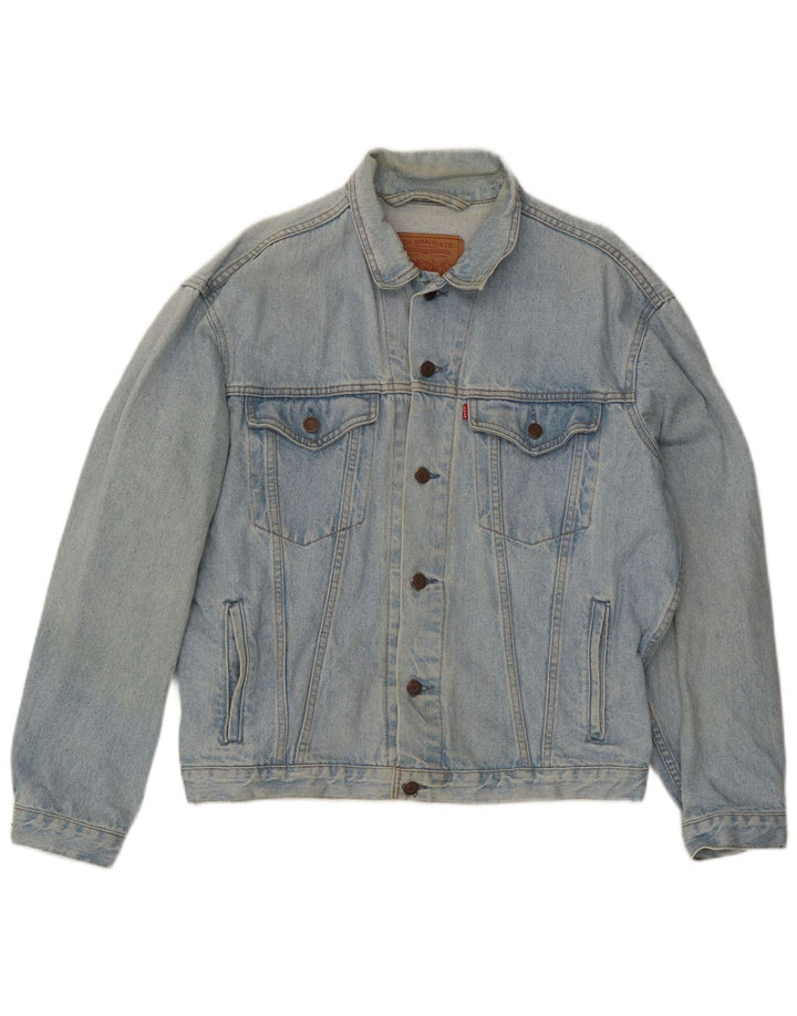 Levi's Herren Jeansjacke UK 38 Mittelblau