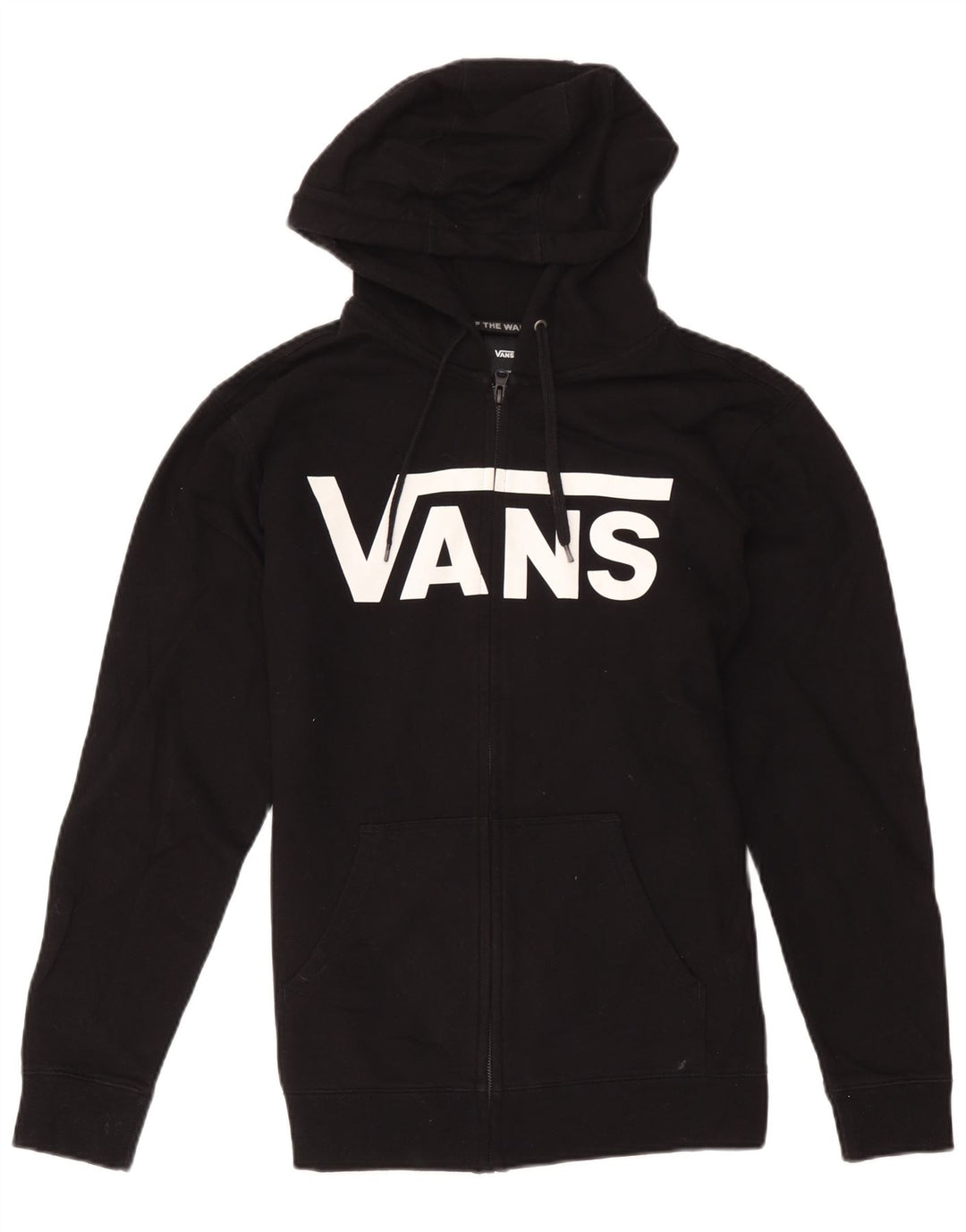 Vans Herren-Kapuzenpullover mit grafischem Reißverschluss, mittelschwarz, Baumwolle