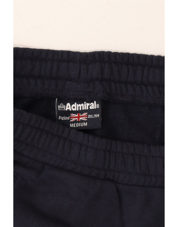 ADMIRAL Mens Graphic Tracksuit Trousers Joggers Medium  Navy Blue Vintage Admiral and Second-Hand Admiral from Messina Hembry 