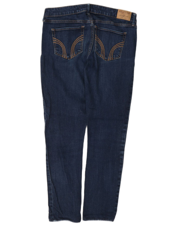 Hollister Damen Slim Jeans US 11 Large W30 L28 Blaue Baumwolle