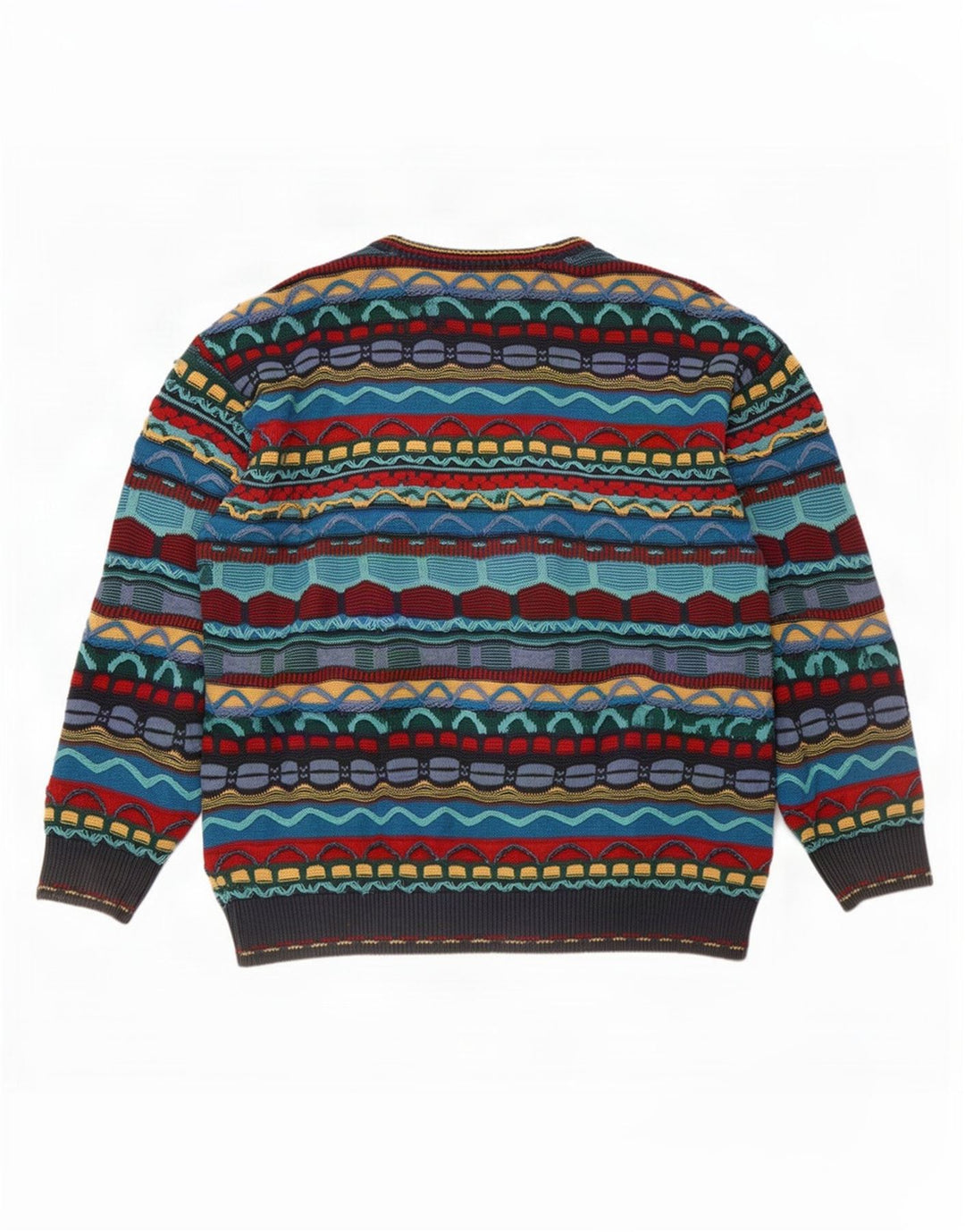 Florence Tricot Herren-Pullover mit Rundhalsausschnitt, mittelgroß, mehrfarbig