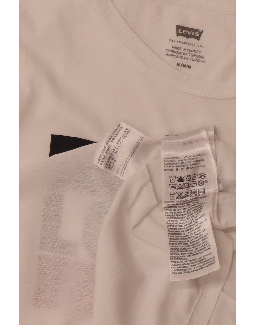 LEVI'S Damen-T-Shirt mit Grafik, UK 12, mittelweiße Baumwolle