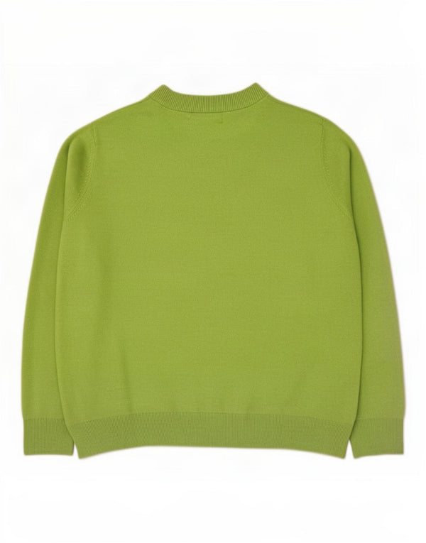 Marks & Spencer Damen-Pullover mit Rundhalsausschnitt, Gr. 14, Mittelgrün