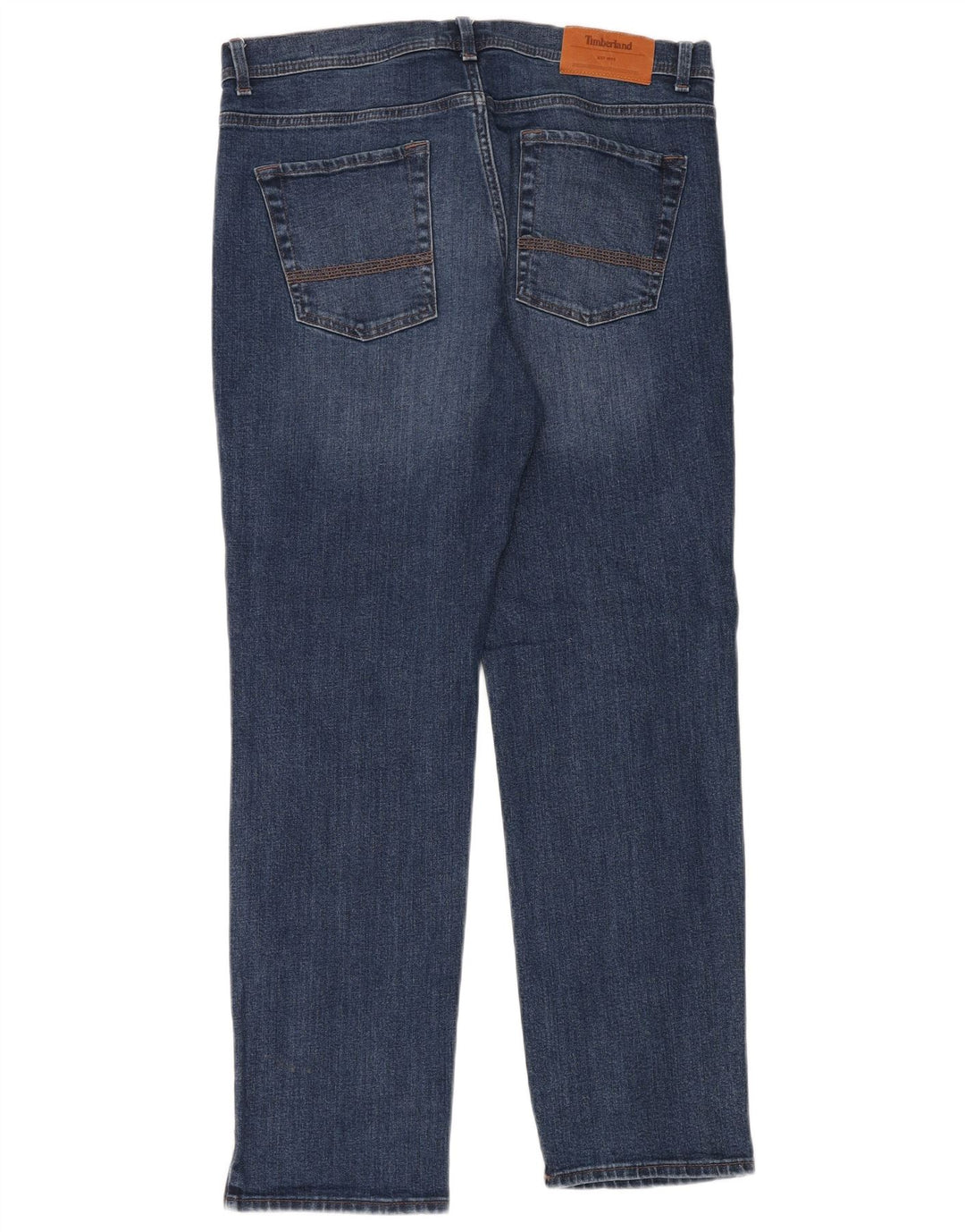 TIMBERLAND Herren Straight Jeans W34 L32 Blaue Baumwolle
