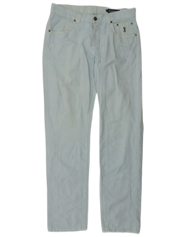 Jeckerson Damen Straight Jeans W34 L34 Blaue Baumwolle