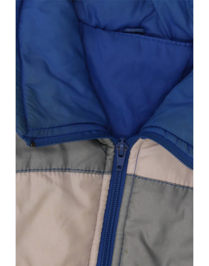 Brugi Wattierte Damenweste IT 38 XS Blaues Colourblock-Polyamid