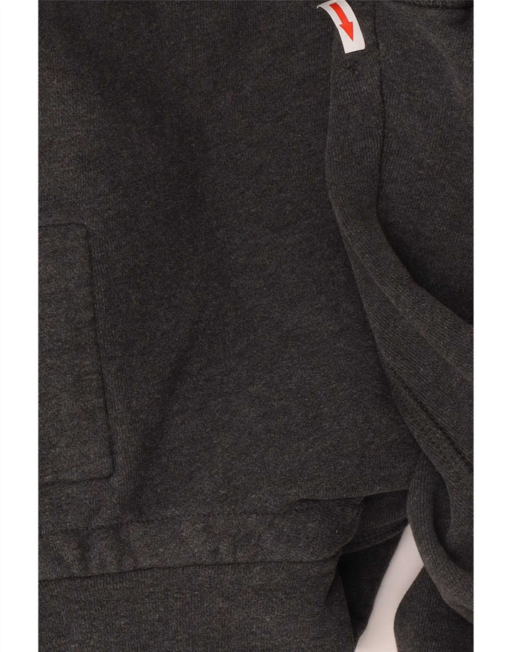 Fat Face Herren-Kapuzenpullover mit Reißverschluss, groß, aus grauer Baumwolle