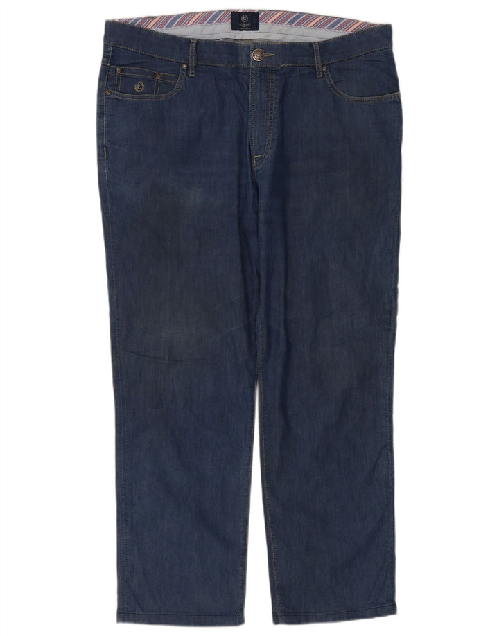 Bugatti Damen Straight Jeans IT 54 2XL W38 L28 Marineblau