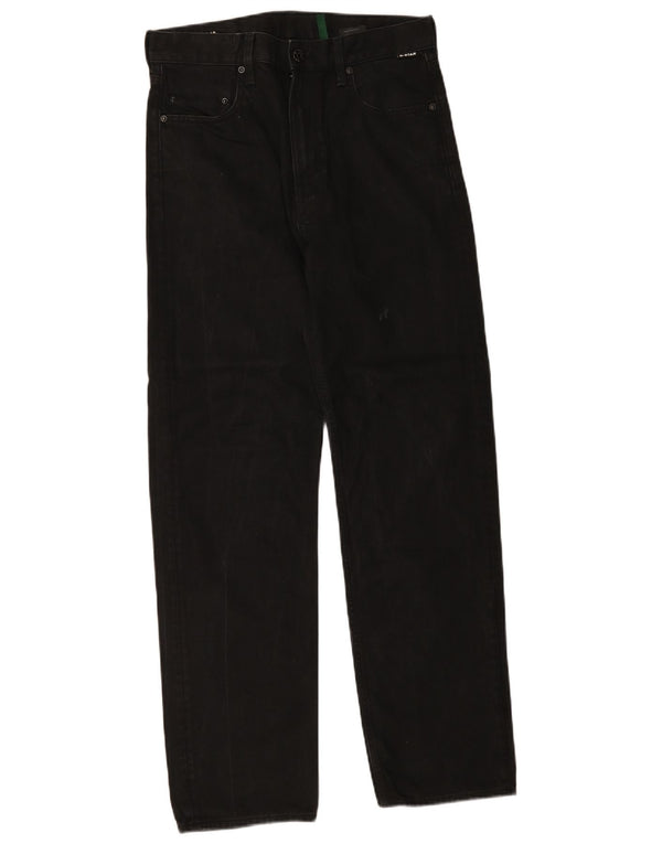 G-Star Herren Relaxed Fit Straight Jeans W30 L32 Schwarze Baumwolle
