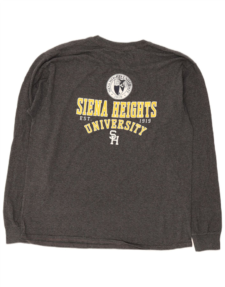 Champion Herren Siena Heights University Graphic Top Langarm Large Grau