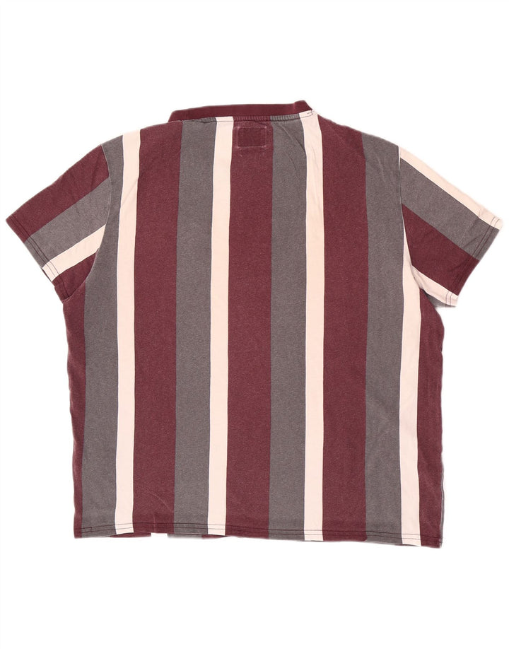 Guess Herren-T-Shirt mit normaler Passform, mittelgroß, mehrfarbig gestreift