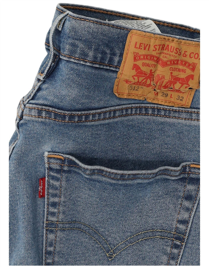Levi's Herren 512 Slim Tapered Jeans W29 L29 Blaue Baumwolle
