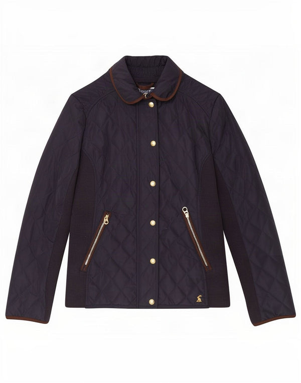 Joules Damen Steppjacke UK 8 Small Marineblau Polyester