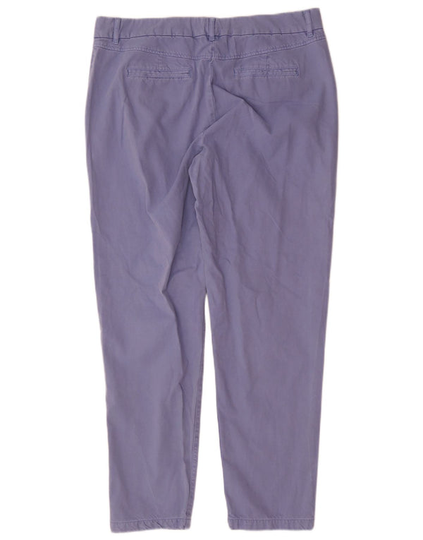 Marks & Spencer Slim Chino-Hose für Damen, UK 14, Größe L W34 L29, Blau, Baumwolle