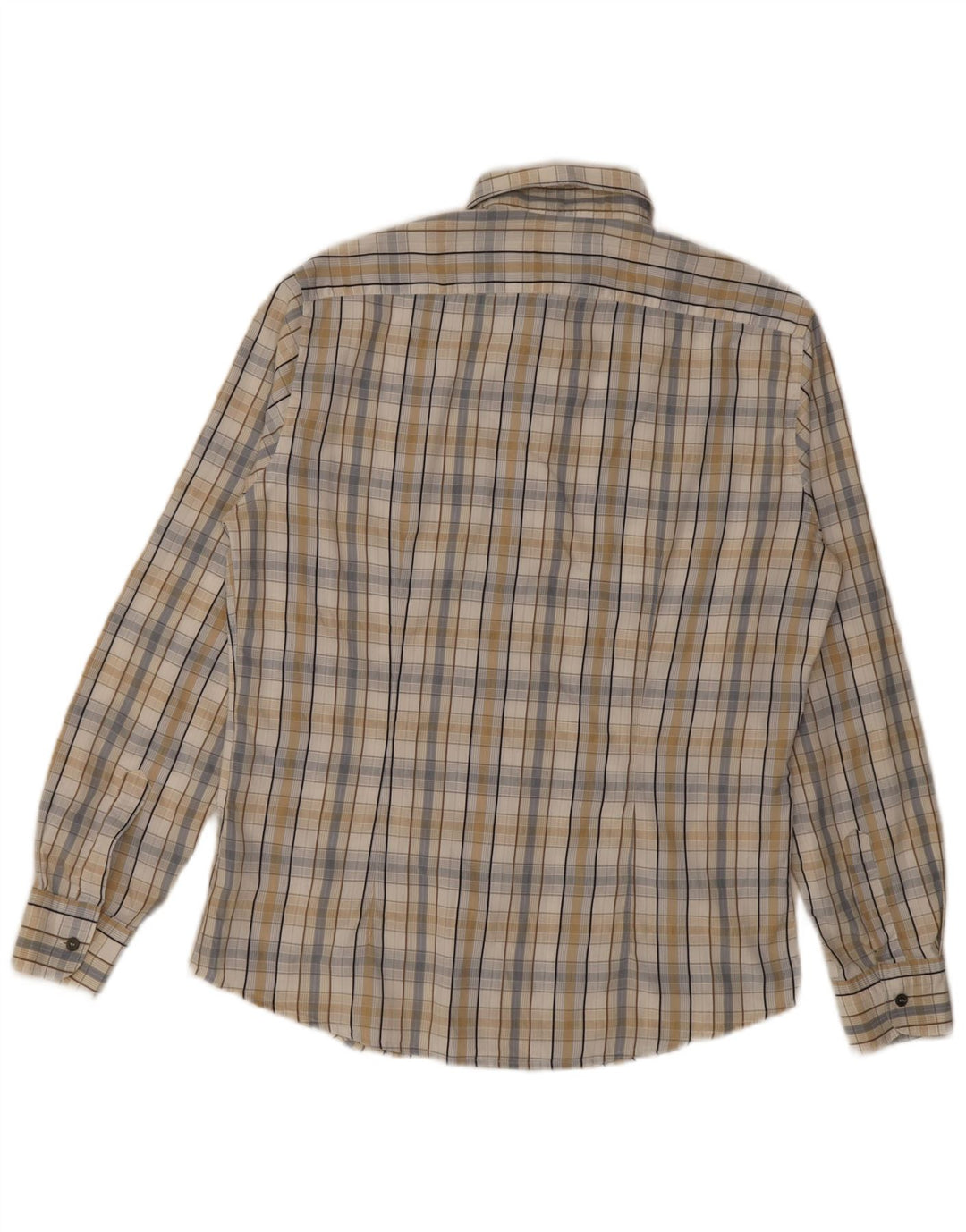 Trussardi Jeans Herrenhemd, groß, beige kariert