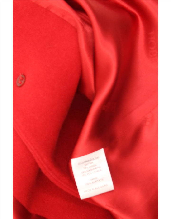 HOBBS Damenmantel UK 12 Mittelrote Wolle