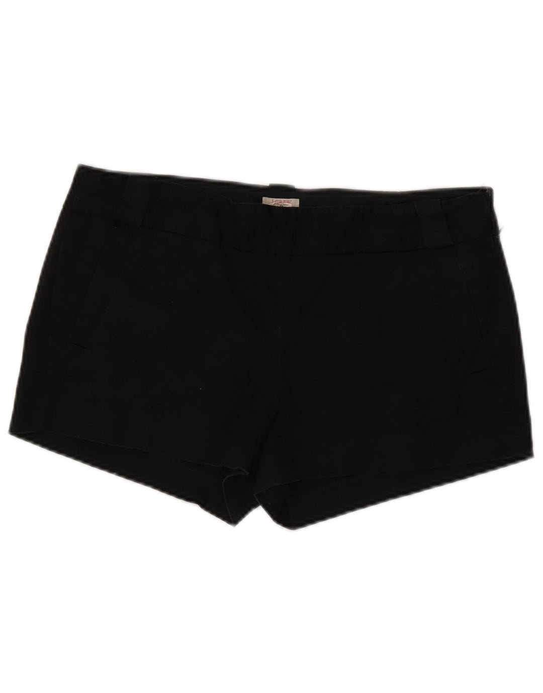 J. CREW Damen Chinoshorts US 10 Large W34 Schwarze Baumwolle