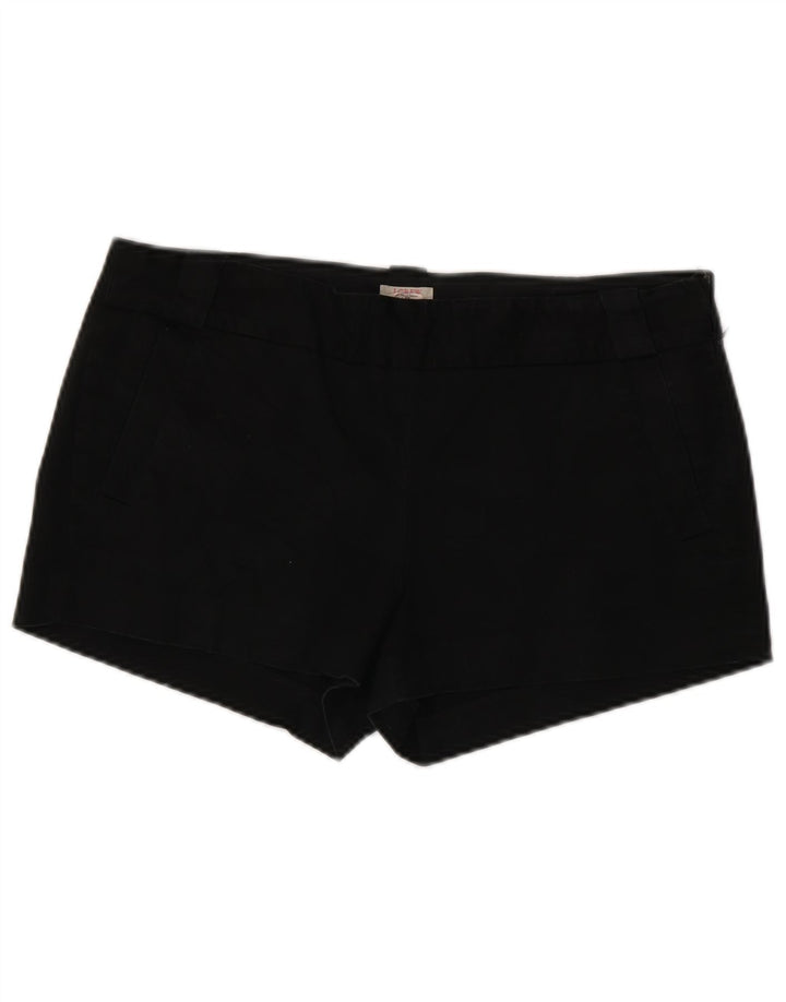 J. CREW Damen Chinoshorts US 10 Large W34 Schwarze Baumwolle