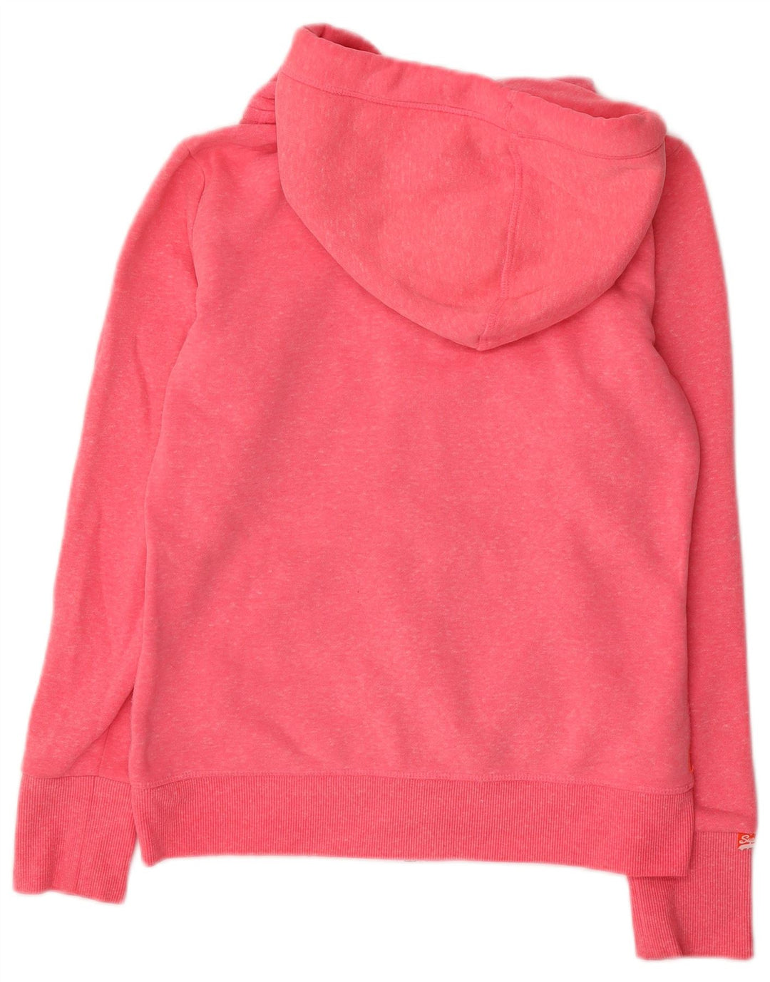 SUPERDRY Damen-Kapuzenpullover mit Reißverschluss, UK 12, mittelrosa, Baumwolle