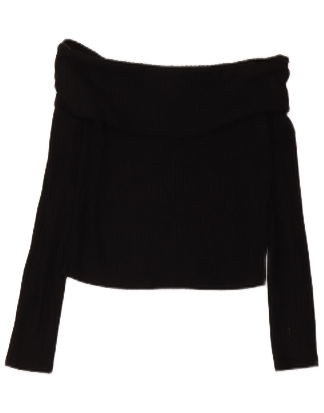 Marks & Spencer Crop Off Shoulder Top für Mädchen, 13–14 Jahre, schwarze Viskose