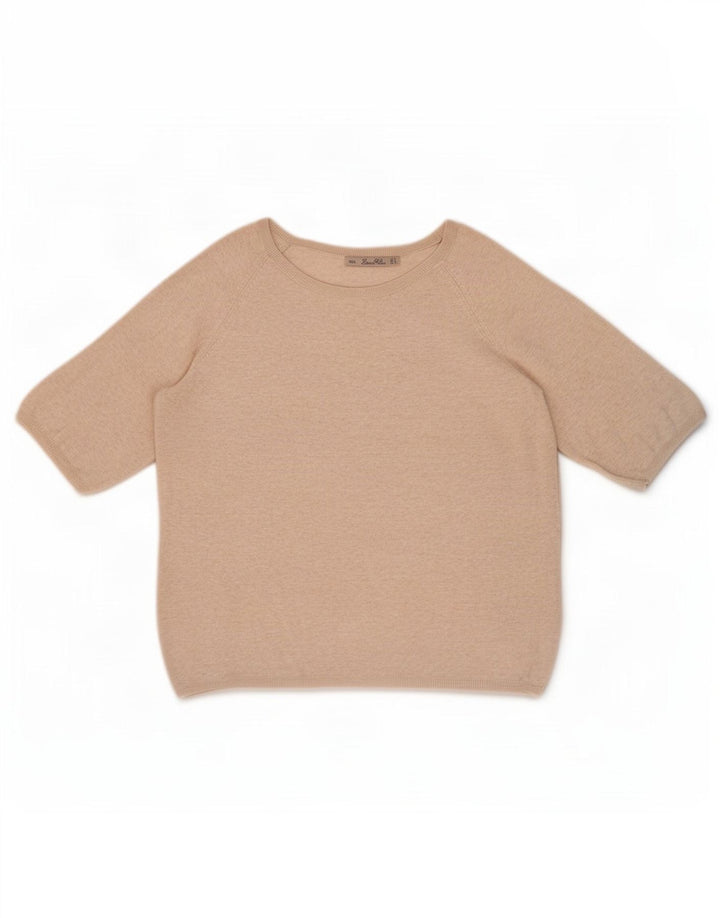 Übergroßes Blusenoberteil für Damen von Zara, Gr. 10, Größe S, Beige