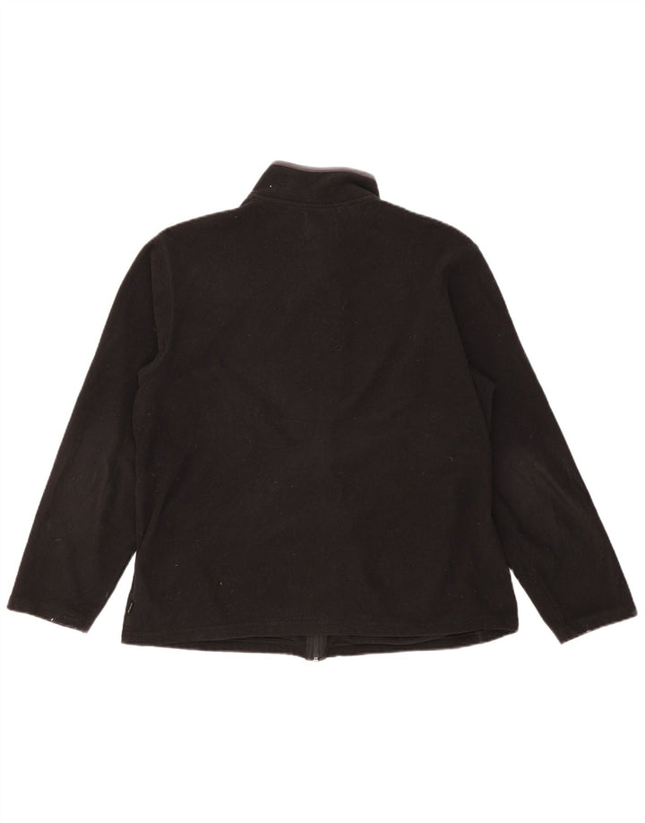 Marks & Spencer Herren Fleecejacke UK 40 Large Schwarz Polyester