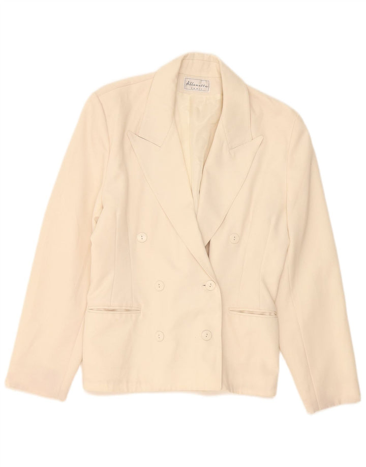 ALLUMETTE AC. Paris Zweireihiger Blazer für Damen, Gr. 12, Mittelbeige
