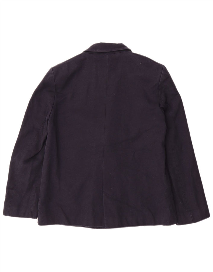 Zweireihiger Blazer für Damen von ZARA, Gr. 10, Größe S, Marineblau, Baumwolle