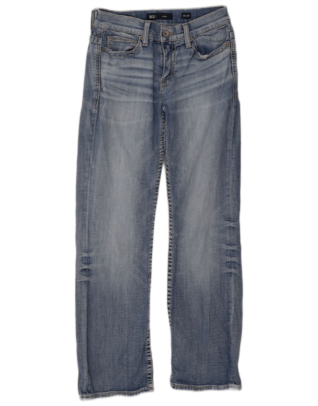 BKE Damen Aiden Straight Jeans W28 L30 Blaue Baumwolle