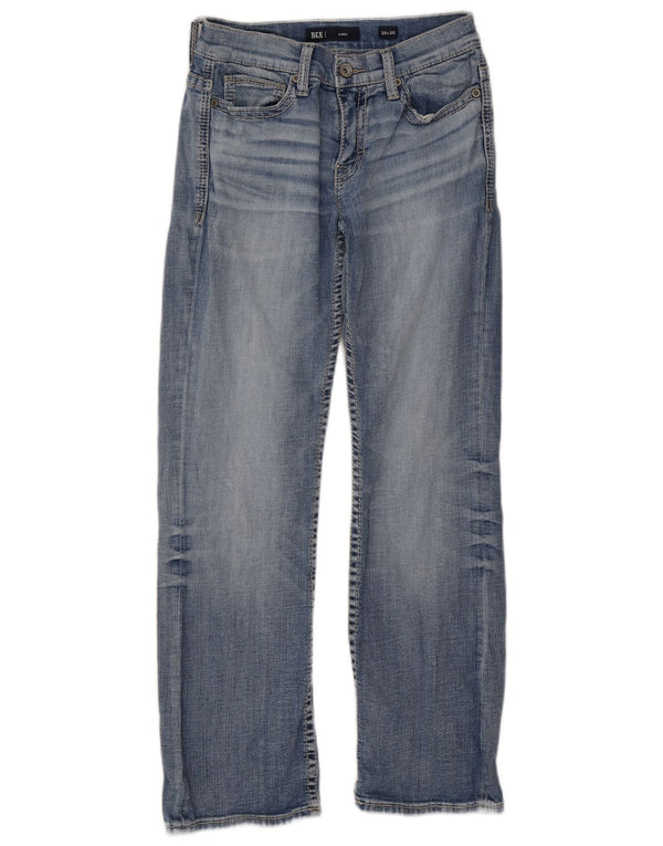 BKE Womens Aiden Straight Jeans W28 L30 Blue Cotton