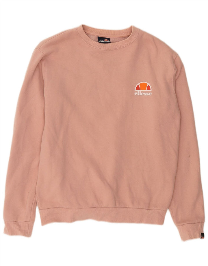 Ellesse Damen-Sweatshirt-Pullover in Übergröße, Gr. 10, Größe S, Rosa, Baumwolle