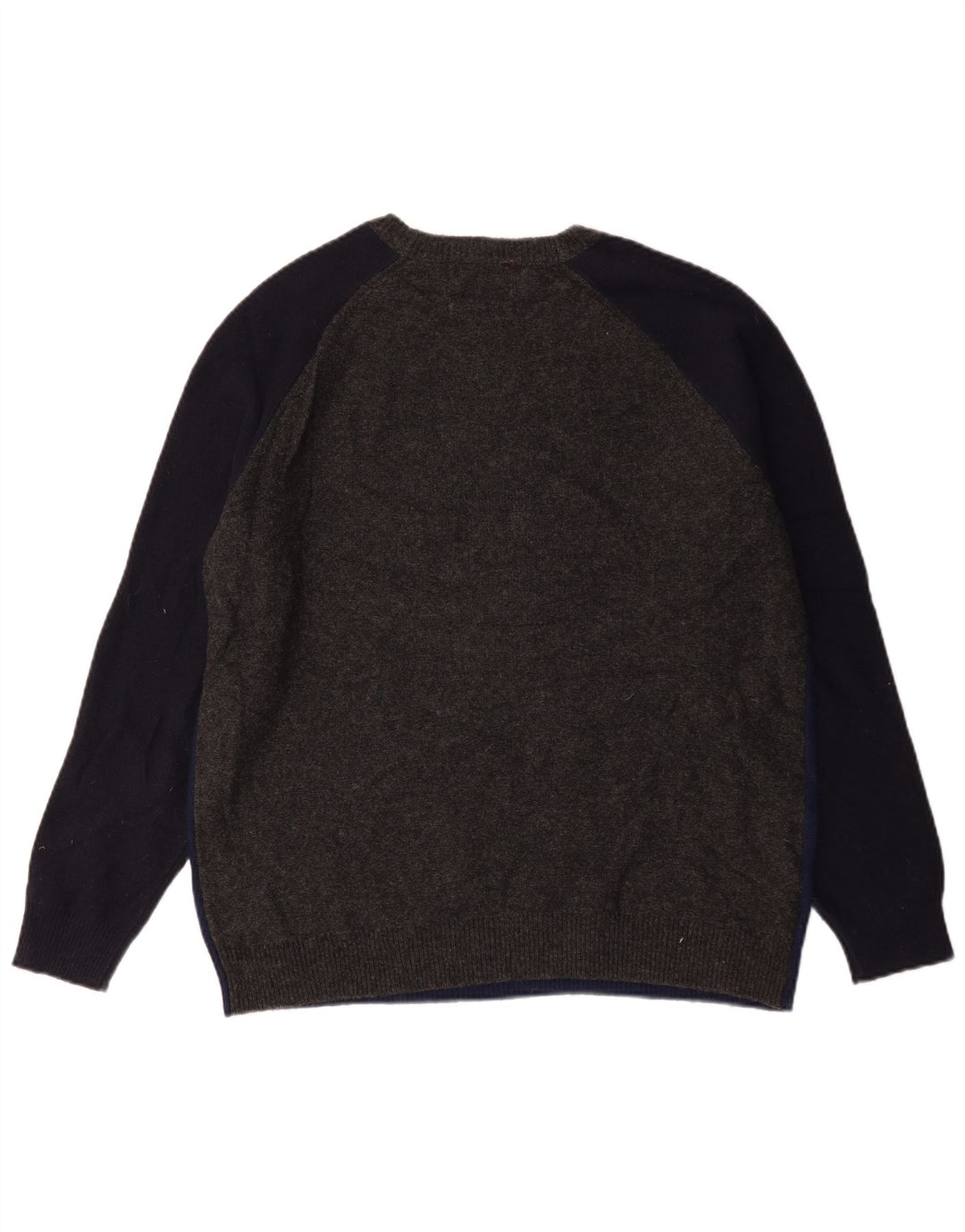 Marks & Spencer Herren-Pullover mit Rundhalsausschnitt, groß, Marineblau, Farbblock
