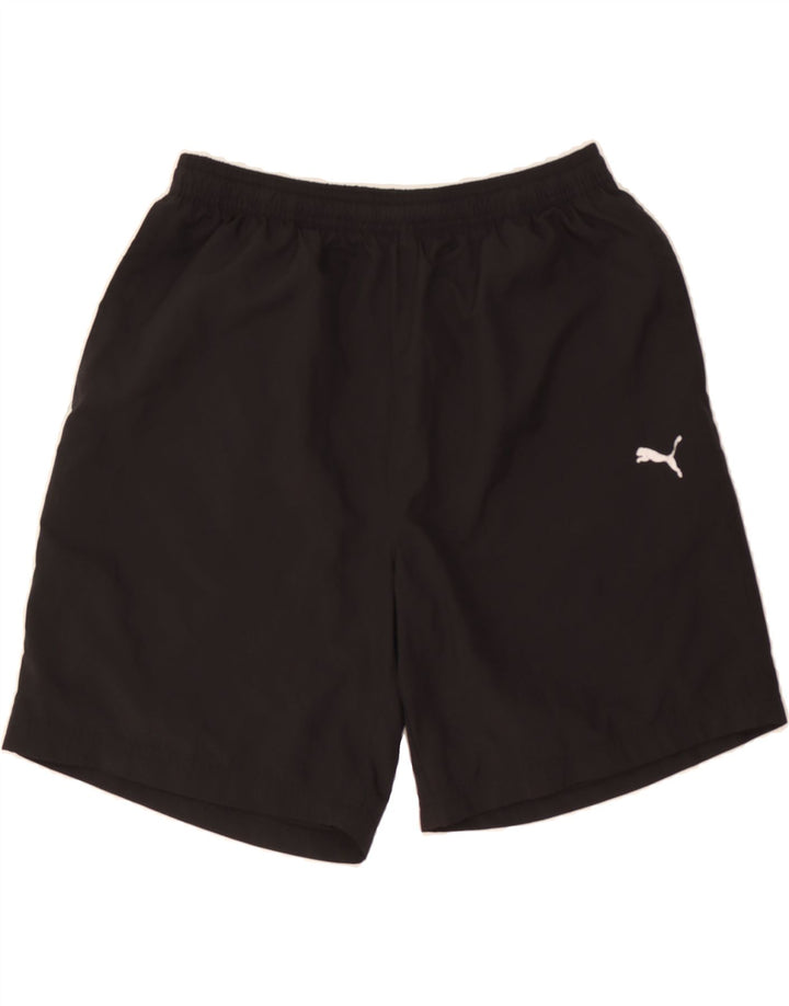 PUMA Mens Graphic Sport Shorts Medium  Black Polyester Vintage Puma and Second-Hand Puma from Messina Hembry 