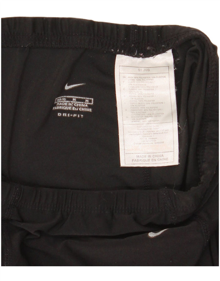 Nike Damen Leggings US 8/10 Mittelschwarzes Polyester