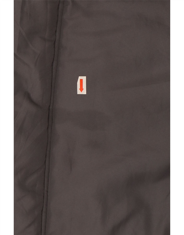French Connection Wattierter Herrenmantel mit Kapuze, UK 42, XL, Grau, Polyester