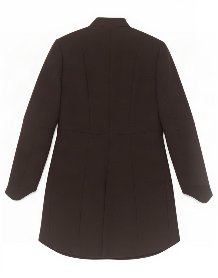 Zara Damen Frack-Blazer mit durchgehendem Reißverschluss, Gr. 10, Schwarz