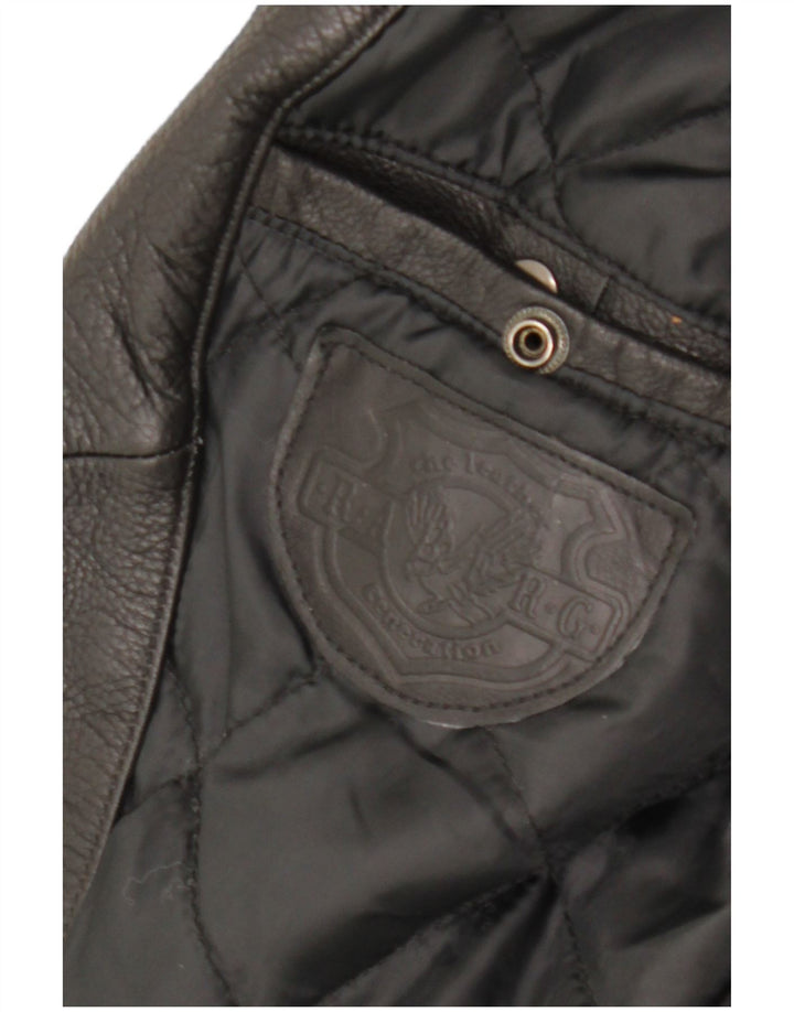 RABERG Damen Leder Racer Jacke IT 38 XS Schwarz