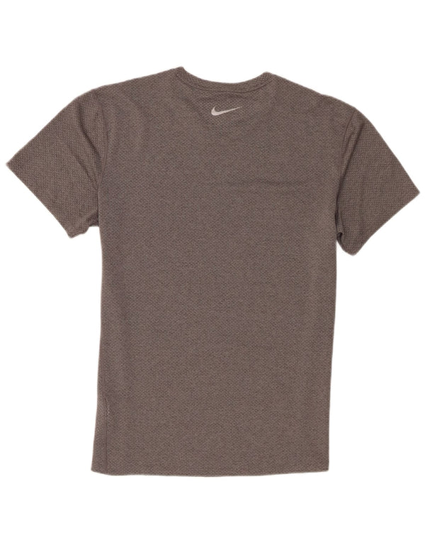 Nike Herren Dri Fit T-Shirt Top Large Grau Polyester