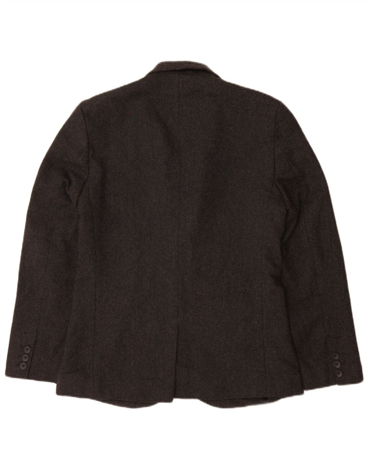 French Connection Herren-Blazer mit 3 Knöpfen, UK 40, Größe L, Grau, Polyester