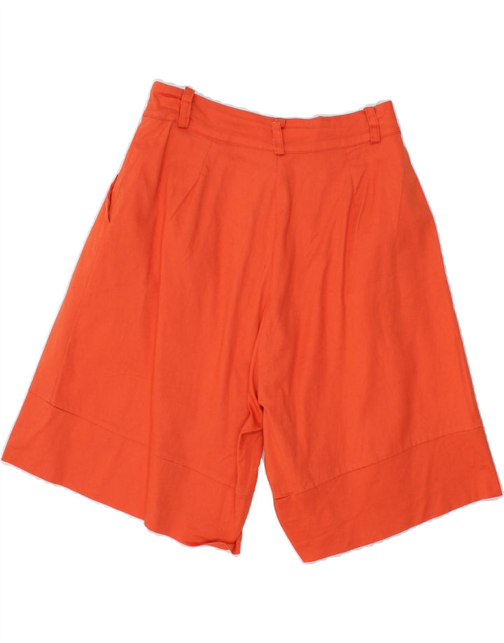 VINTAGE Womens Casual Shorts Small W26  Orange Cotton Vintage Vintage and Second-Hand Vintage from Messina Hembry 