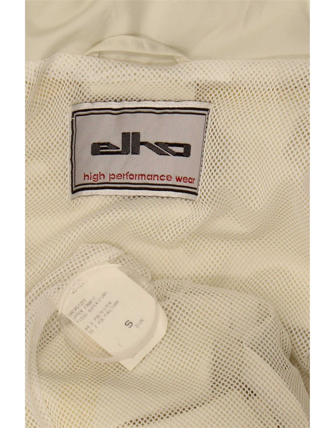 Elho Herren-Regenjacke mit Kapuze, lockere Passform, UK 36, Größe S, Weiß, Polyester