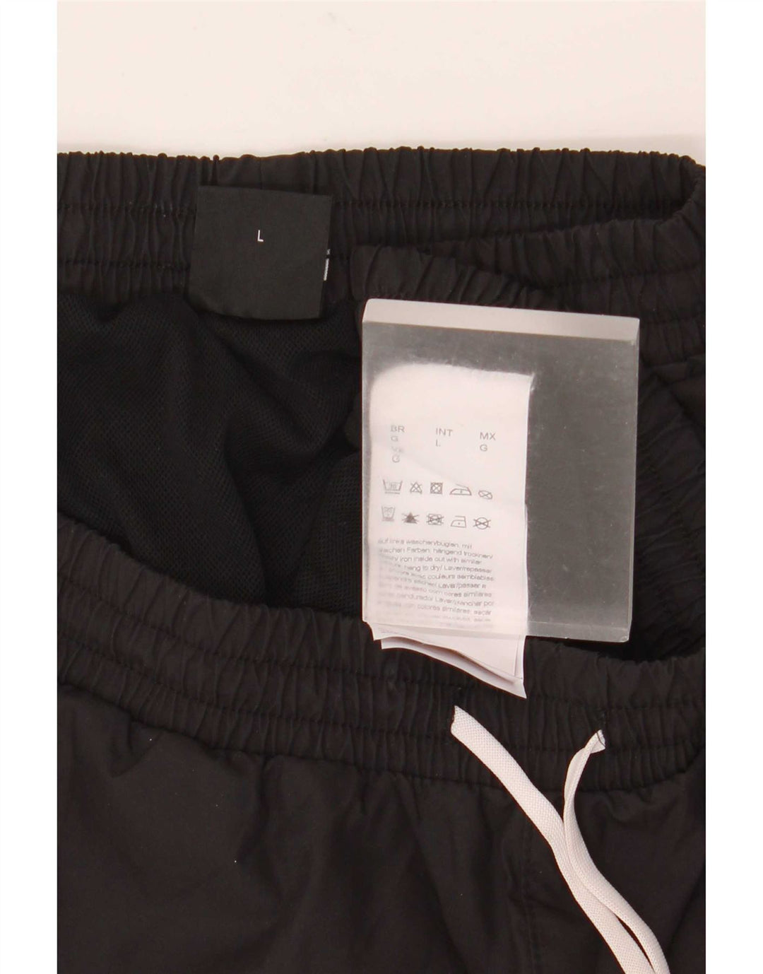 Hugo Boss Herren-Badeshorts mit Grafik, groß, aus schwarzem Polyester