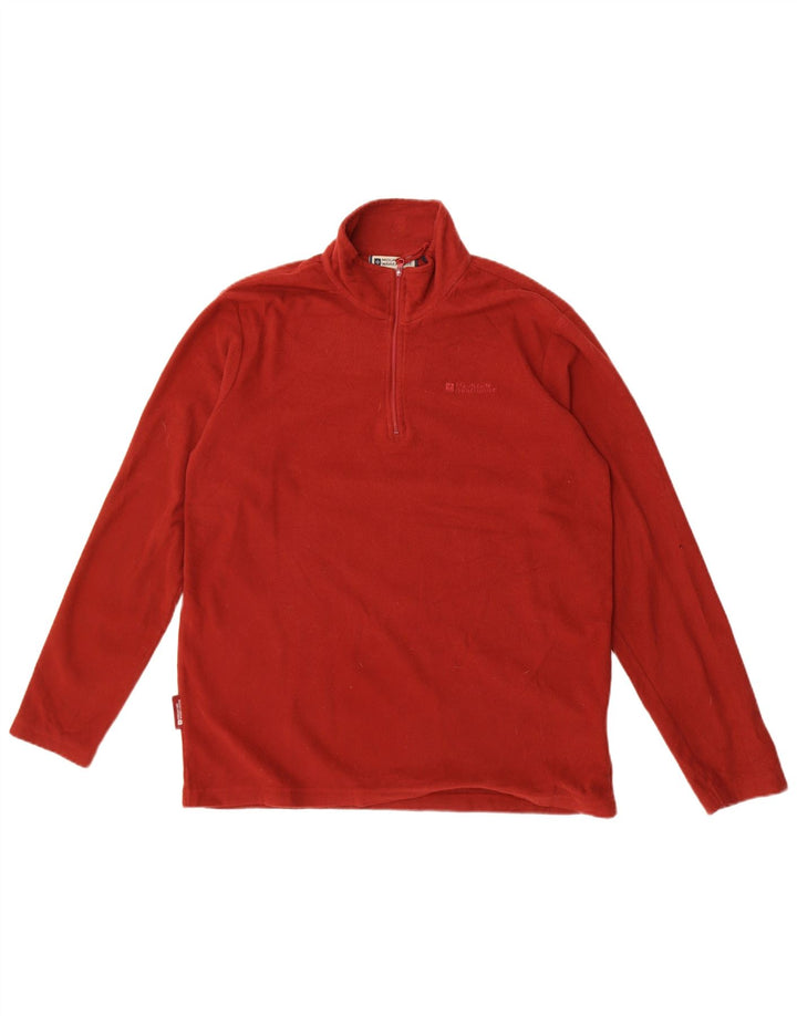 Mountain Warehouse Herren-Fleecepullover mit Reißverschluss am Kragen, UK 12, Mittelbraun