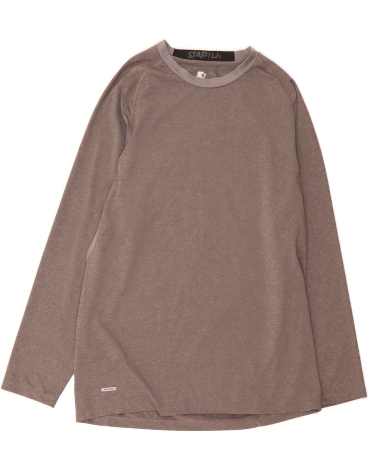 STARTER Mens Top Long Sleeve 2XL Grey Polyester Vintage Starter and Second-Hand Starter from Messina Hembry 