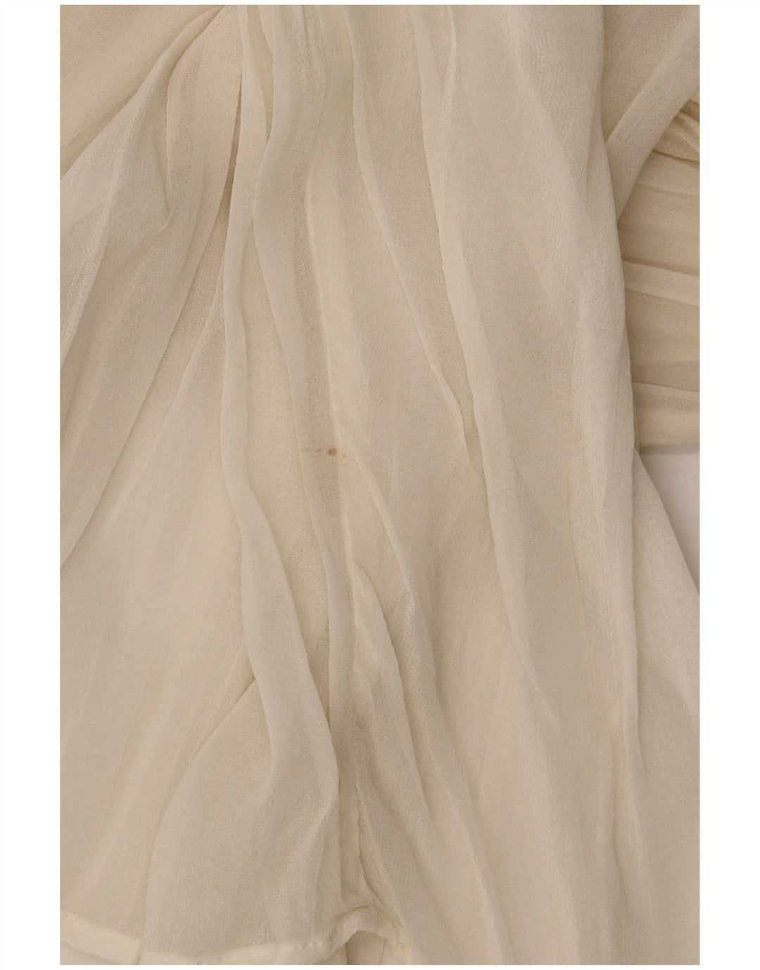 Übergroßes, durchsichtiges, langärmliges Blusenoberteil für Damen von Zara, Gr. 10, Größe S, Beige