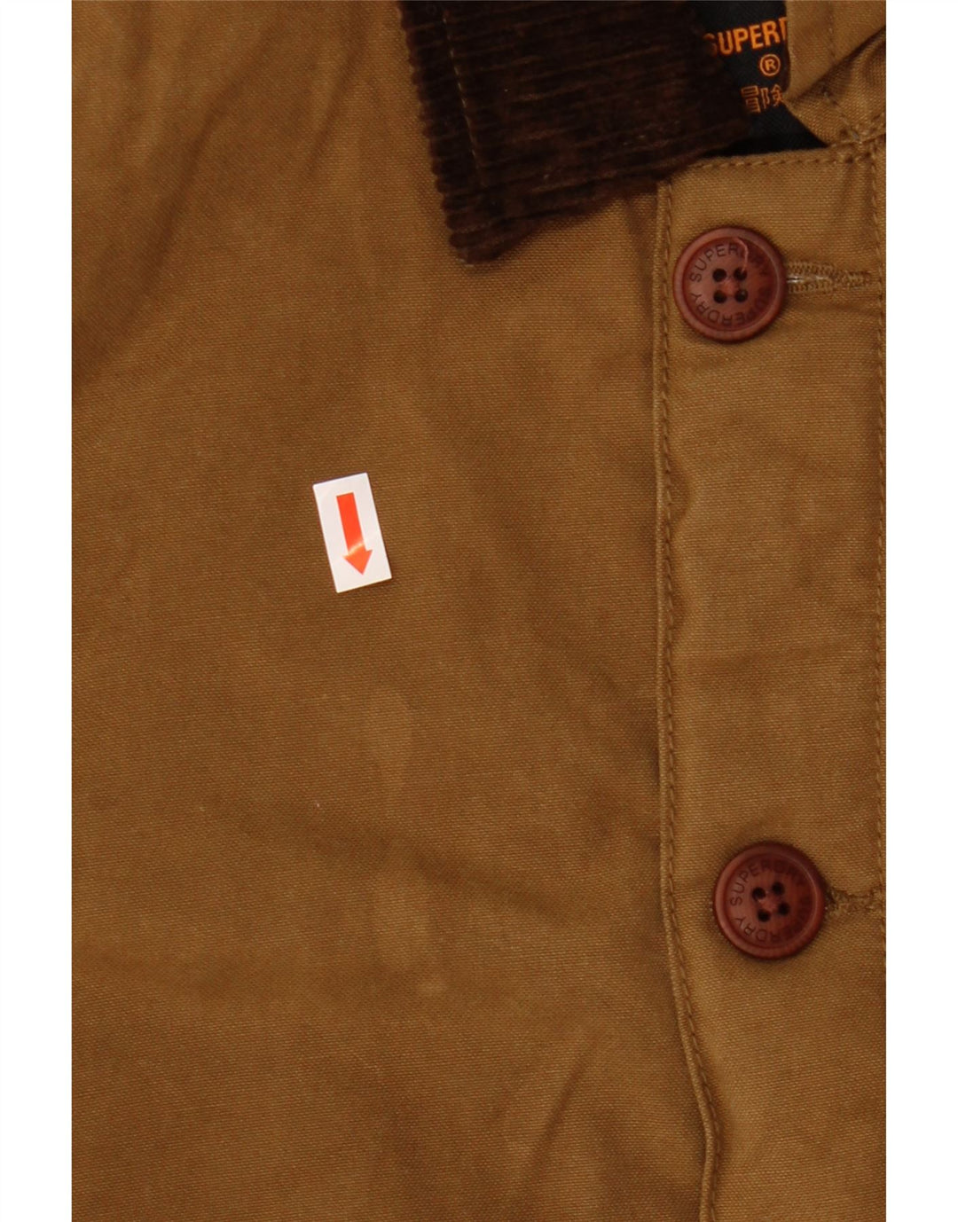 Superdry Herren Windjacke UK 36 Small Braun Polyester