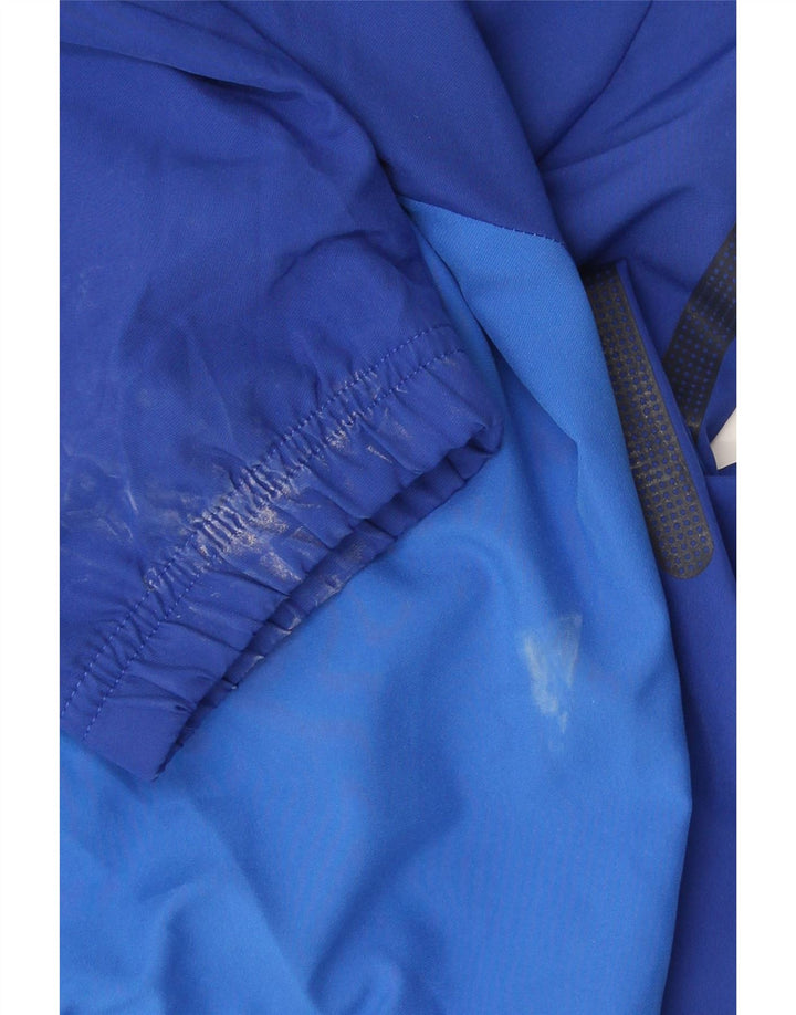 Nike Herren-Trainingsanzugoberteil mit Grafik, XL, blaues Farbblock-Polyester